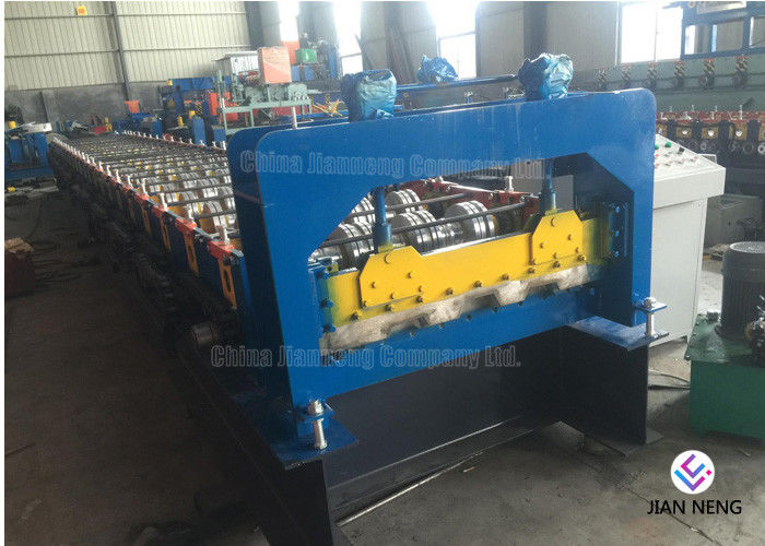 Máy cán định hình bằng kim loại tiêu chuẩn 4kw, Máy tấm lợp với bộ điều khiển PLC Siemens
