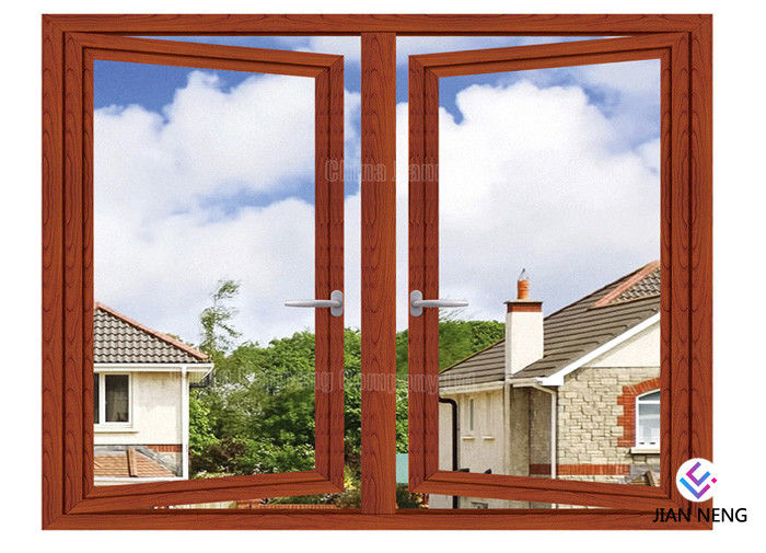 Cửa sổ và cửa ra vào bằng nhôm nhiệt phá vỡ 6063 - Cửa sổ Casement kiểu Pháp đôi Glaze