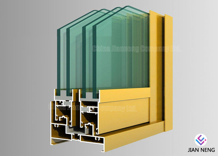 6063 T5 nhôm Profiles cho Windows và cửa ra vào hiệu suất niêm phong tốt