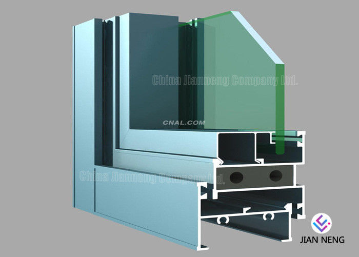 6063 Series nhôm cửa trượt hồ sơ, Mill Kết thúc nhôm kính hồ sơ cho Swing Door