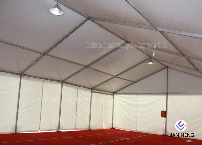 Khung nhôm Kho Marquee lớn với tường PVC trắng để lưu trữ