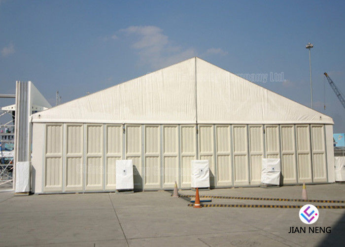 Khung nhôm Kho Marquee lớn với tường PVC trắng để lưu trữ